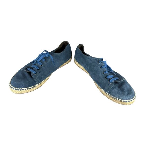 Bottega Veneta Blue Suede Intrecciato Espadrille Sneakers EU 42 US 9 Men’s - Picture 7 of 9